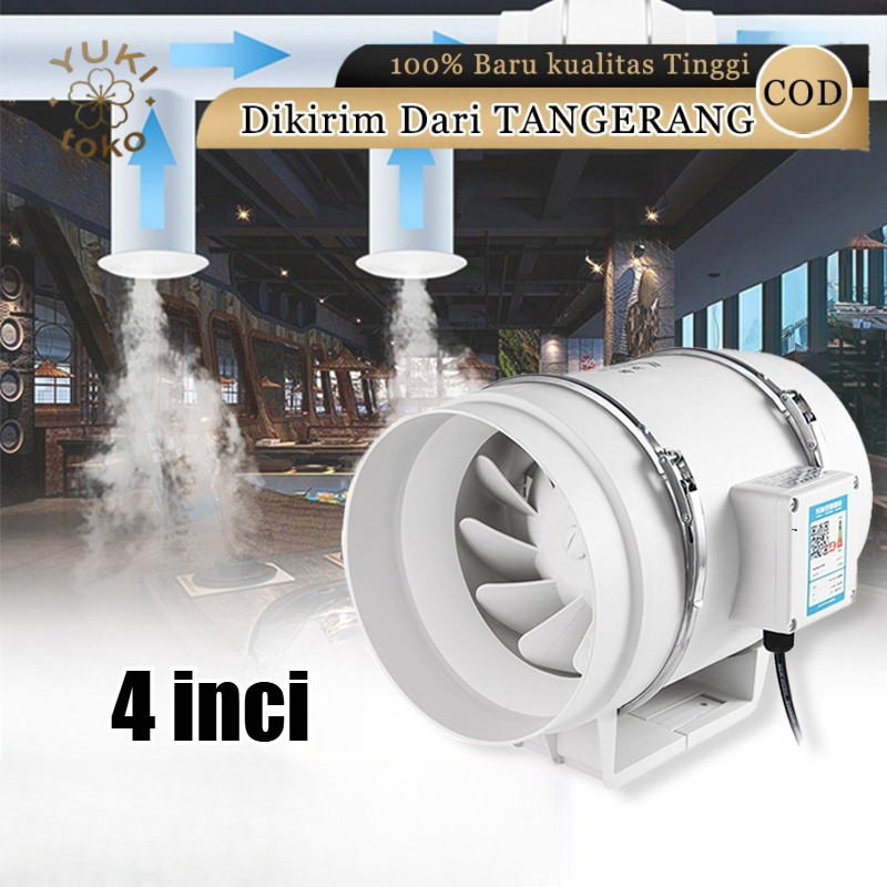 4 Inch mini Inline Duct Fan Exhaust Fan Booster Fan Wall Duct Exhaust Blower