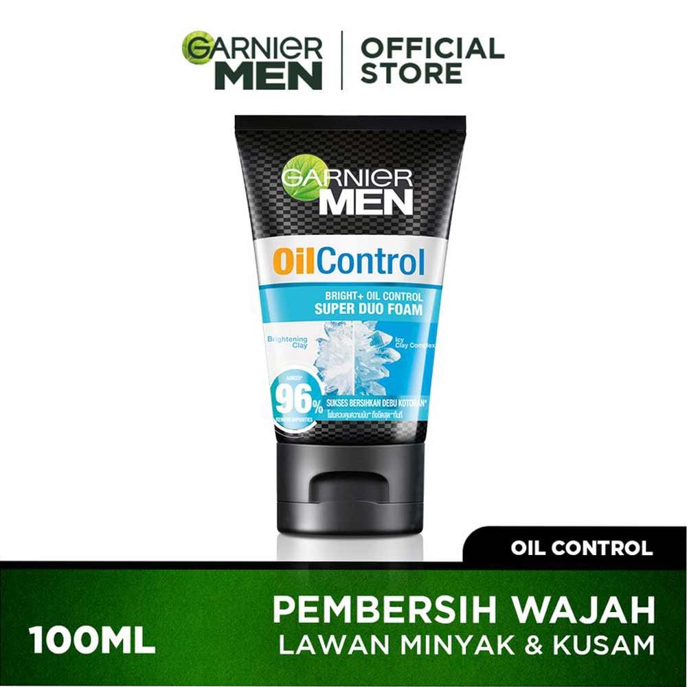 GARNIER MEN OIL CONTROL BRIGHT+SUPER DUO FOAM 100mL