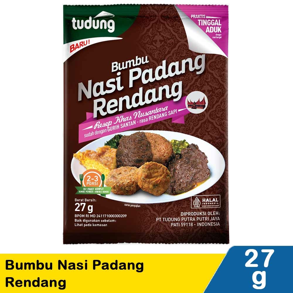 TUDUNG BUMBU NASI PADANG RENDANG  27g