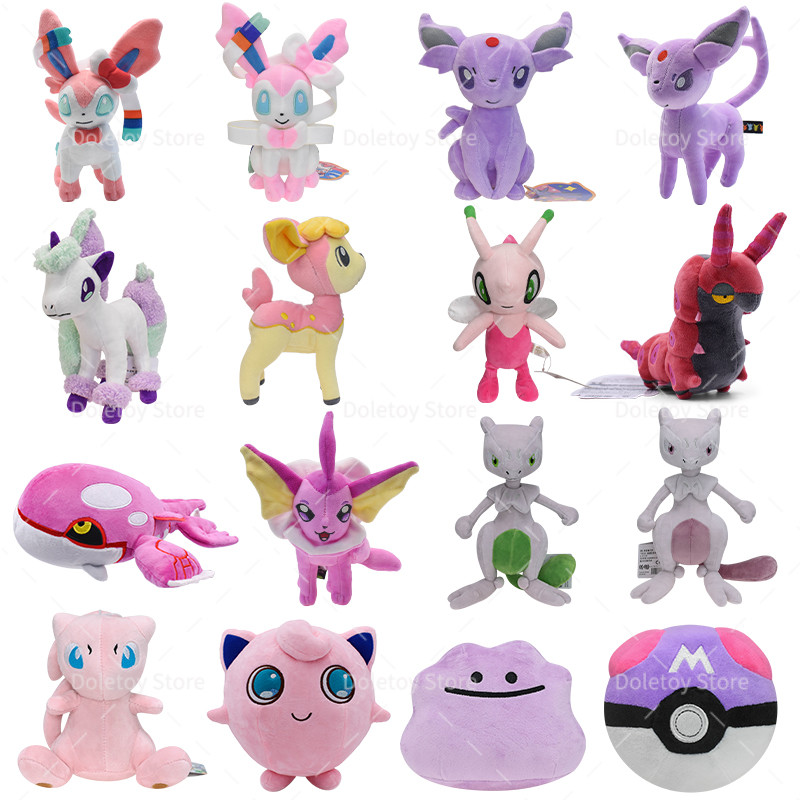 Pokemon Plush Sylveon Scolipede Shiny Kyogre Vaporeon Jigglypuff Mewtwo Espeon Stuffed Toys For Kids
