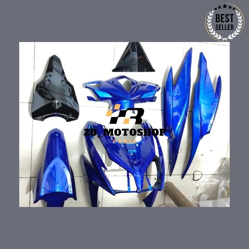 Full Body Bodi Alus Vario Techno 125 Bohlam Old warna Biru type KZR