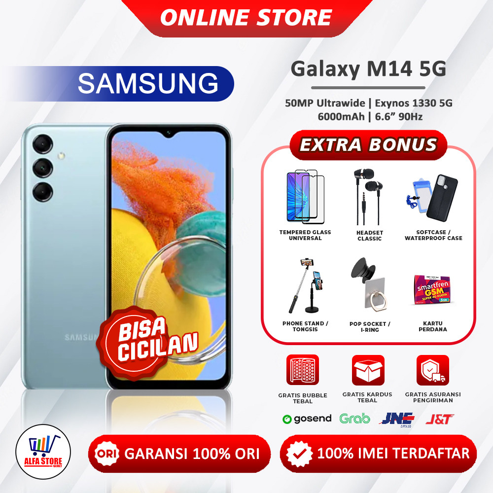 samsung galaxy m15 5G 6/128gb galaxy m54 5G 8/256gb - samsung m15 5G m14 4G m34 5G m54 5G garansi re