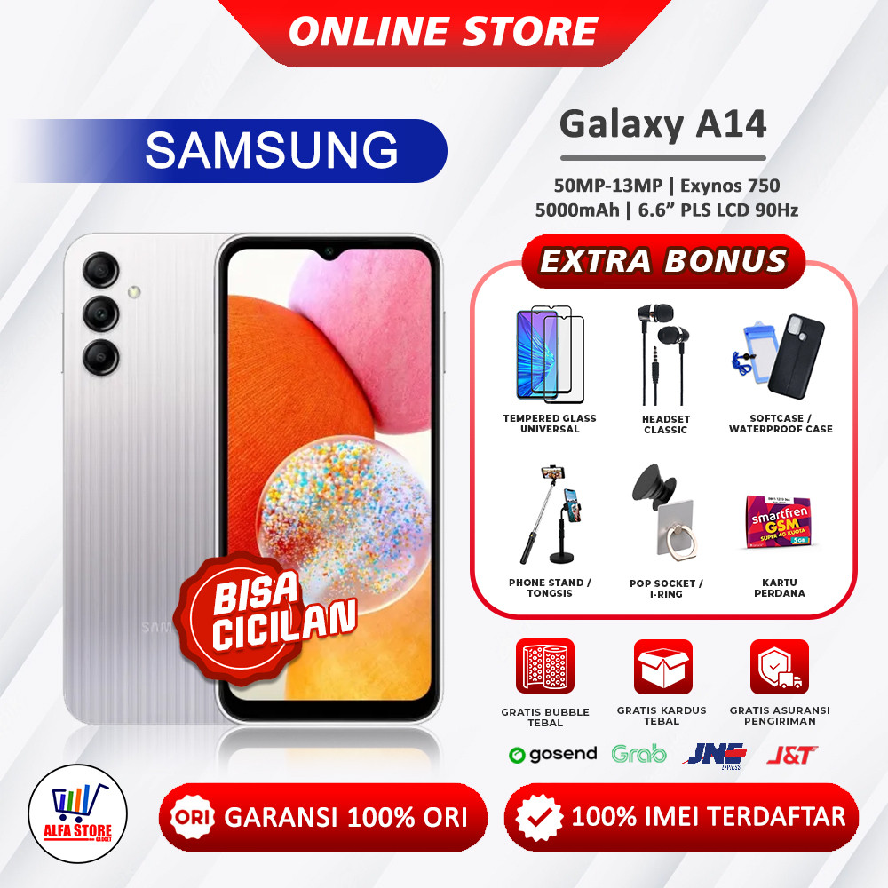 Samsung Galaxy A14 4G NFC RAM 6/128GB - 4/128GB Garansi Resmi