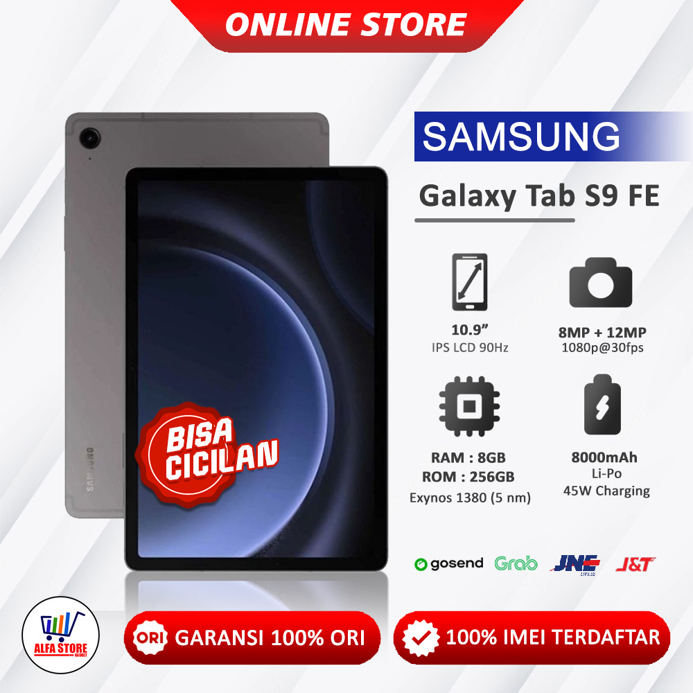 Samsung galaxy tab S9 FE 5G S9 FE+ 5G S9 FE wifi S9 Fe plus wifi samsung tablet s9 fe garansi resmi