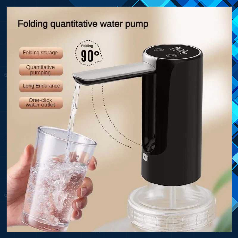 Pompa Elektrik Air Minum Galon Foldable Rechargeable 1200mAh -KN771
