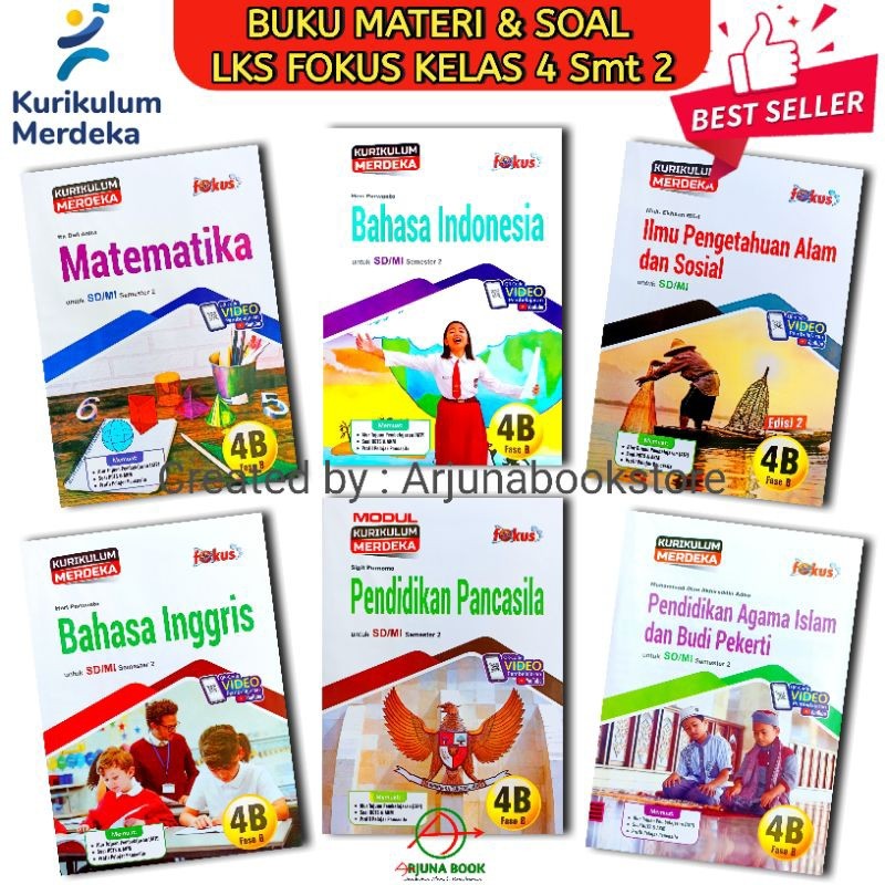 BUKU LKS FOKUS KELAS 4 SD/MI Semester 2 KURIKULUM MERDEKA