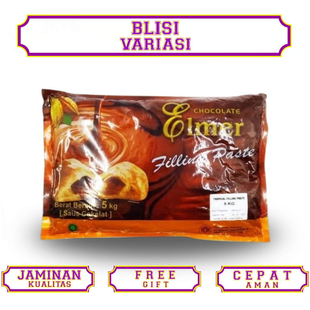 ELMER FILLING PASTA DARK COKLAT TROPICAL 5 kg