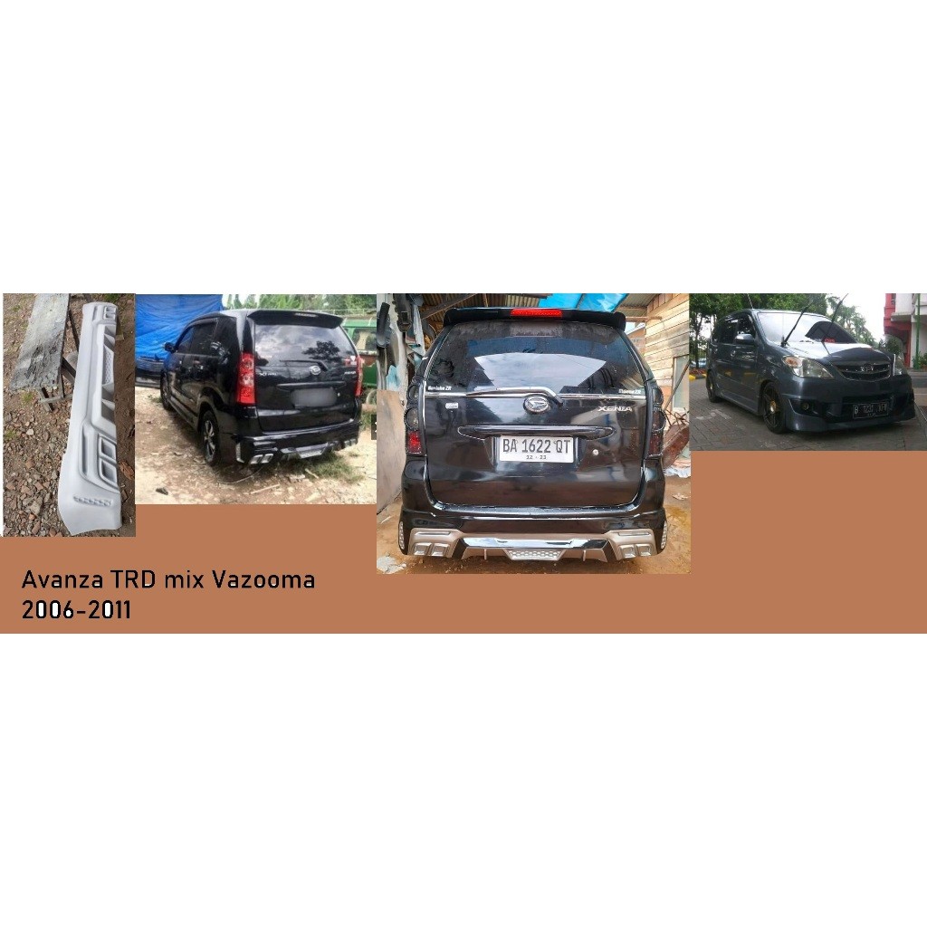 bodykit avanza lama 2006 2007 2008 2009 2010 2011 trd mix vazooma