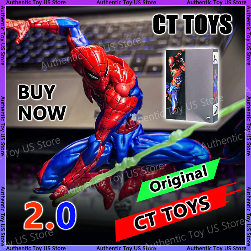In Stock Ct Toys Spiderman 2.0 Figure Amazing Yamaguchi Spider-Man Agent Venom Mafex Anime Action Fi