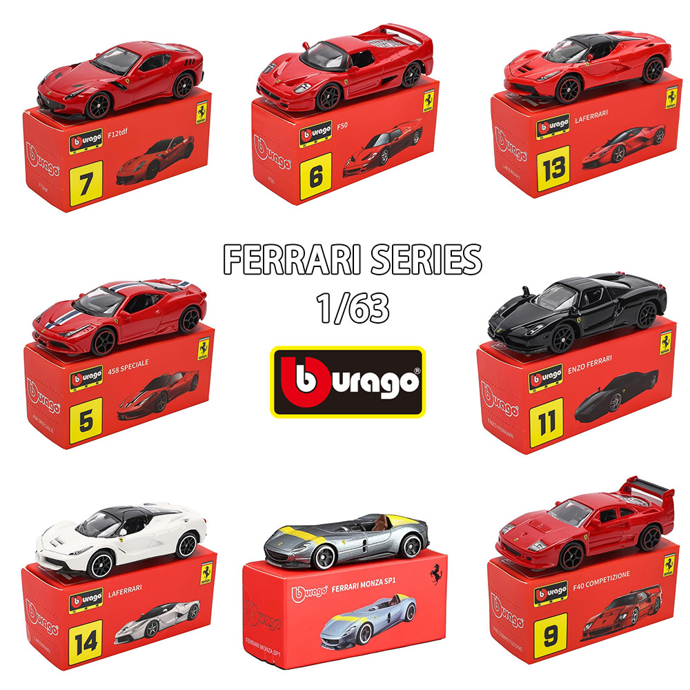 Bburago 1:64 Genuine Ferrari 458Speciale 458Spider Enzo 599Gto Laferrari Car Model Ferrari Series  G