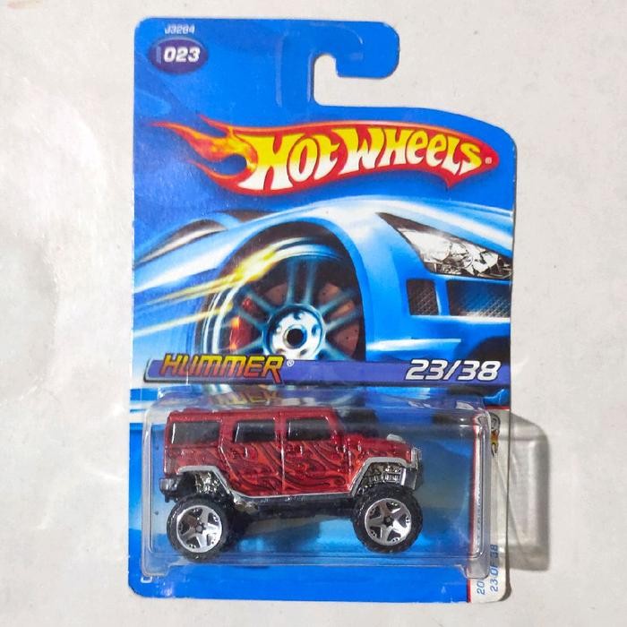 Hotwheels Hot Wheels Hummer H2 merah maroon 2006 First Editions blue card