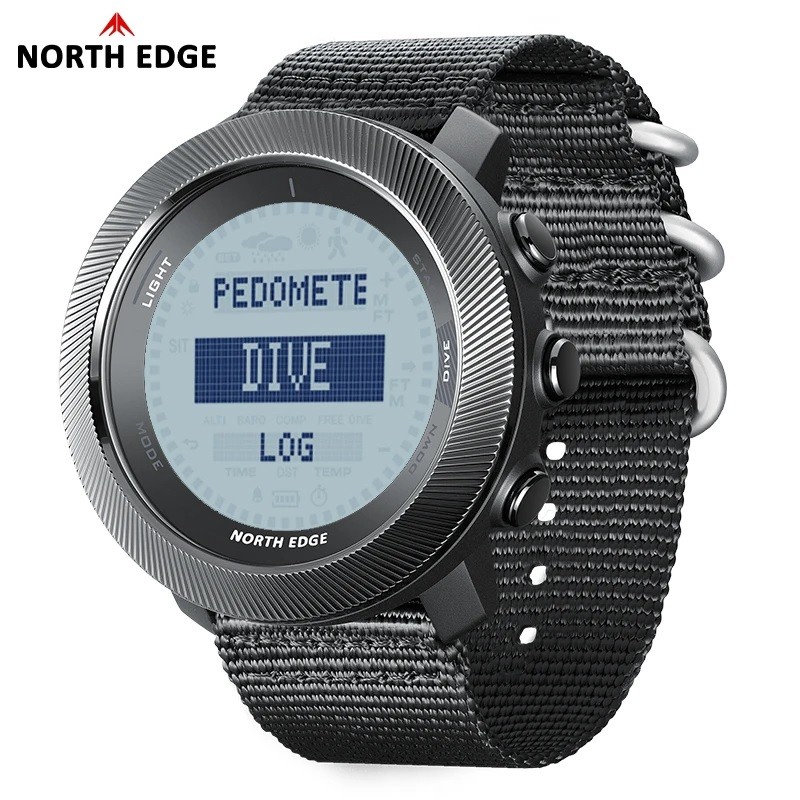 NORTH EDGE APACHE D Multifunctional Waterproof Freediving Watch