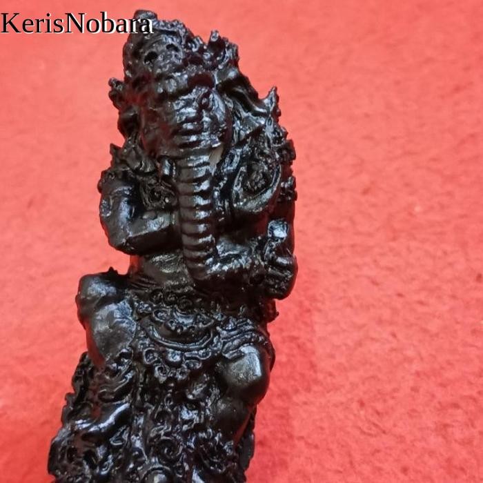 gagang hendel keris bali Ganesha Asli - Hitam laris manis