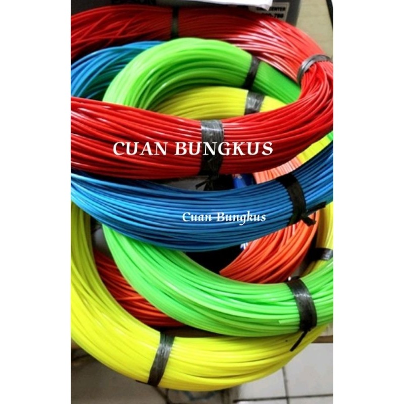 Sedotan Selang kecil panjang per gulung ikat micro ES anak unik 2mm warna warni 0Tali selang / selan