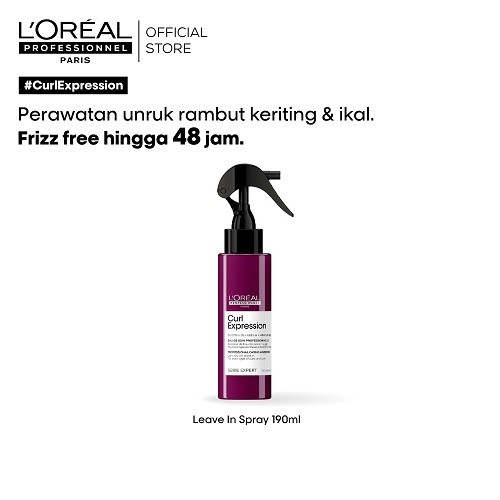 Serie Expert Curl Expression Reviver Spray adalah perawatan untuk rambut keriting & ikal by L'Oreal 