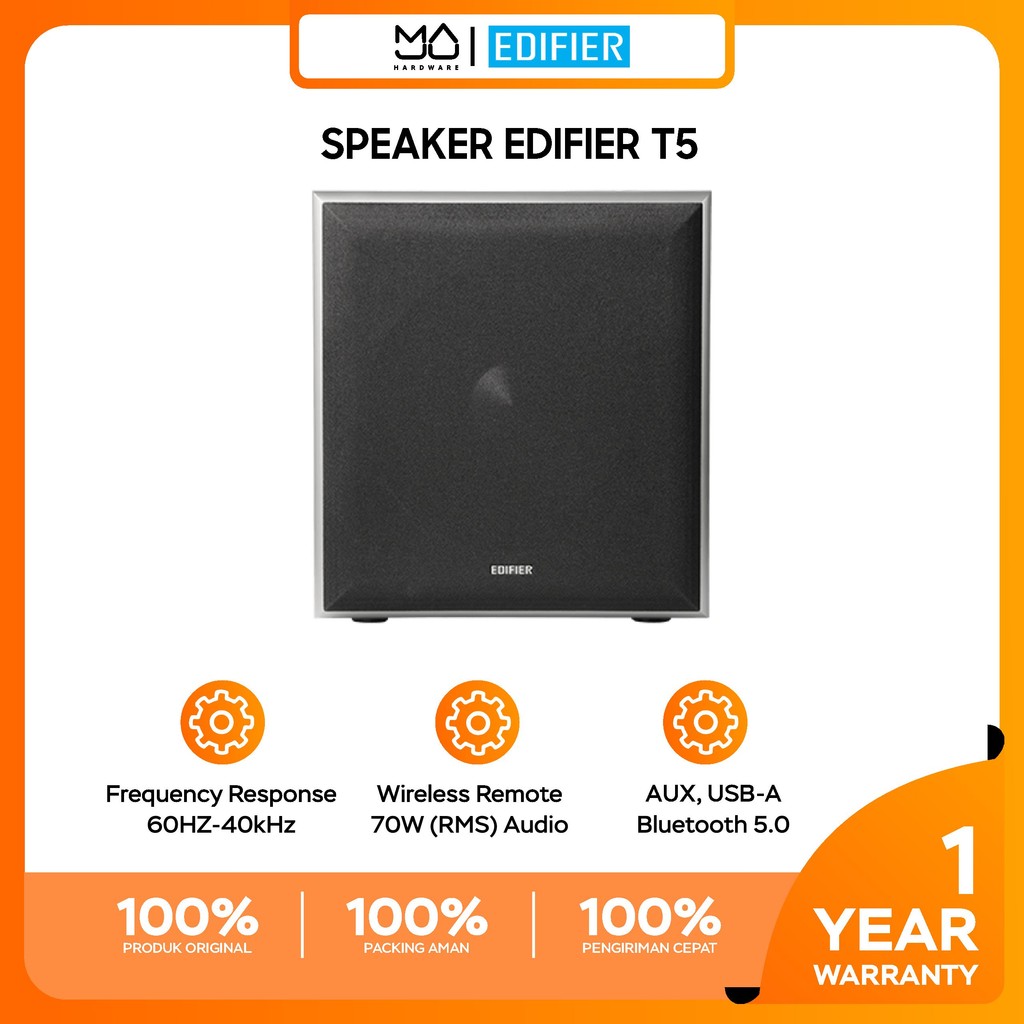 EDIFIER Speaker Powered Active Subwoofer Edifier T5 - Garansi Resmi
