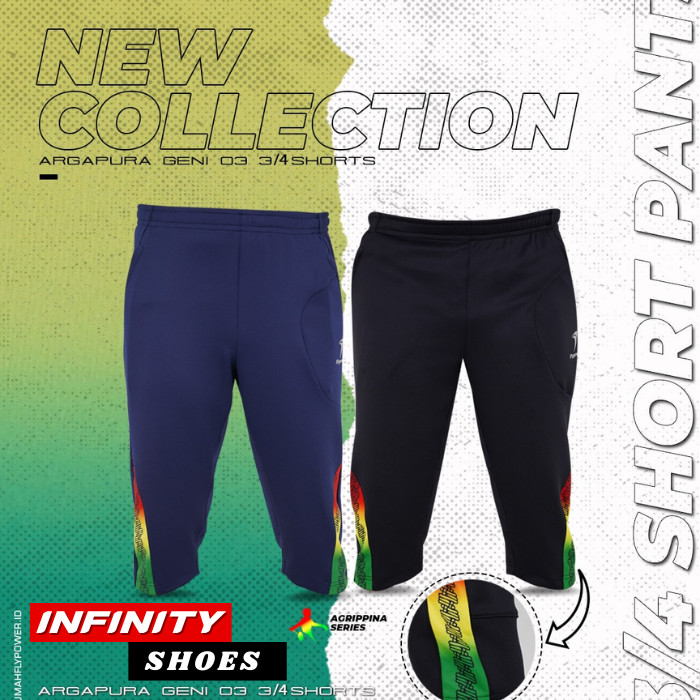 Flypower ARGAPURA GENI 03 Pants 3/4 Unisex Agrippina Series - Celana Badminton Original Flypower