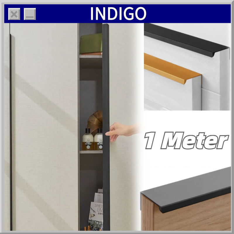 100CM Tarikan Lemari Dapur Handle Lemari Minimalis Gagang Pintu Lemari Tarikan Gagang Lemari
