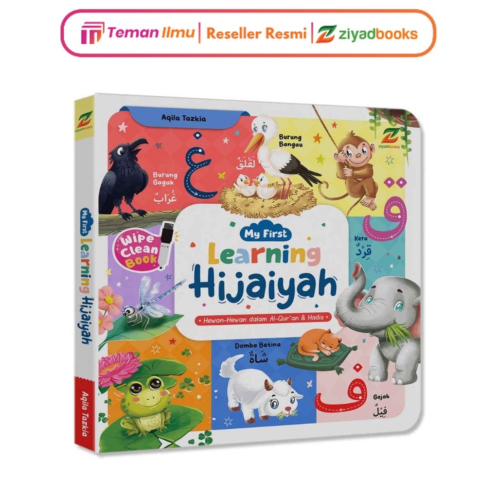 Ziyadbooks Buku Learning Hijaiyah Belajar Islami Edukasi Alquran Anak Bergambar 2 3 4 Tahun Tk Paud