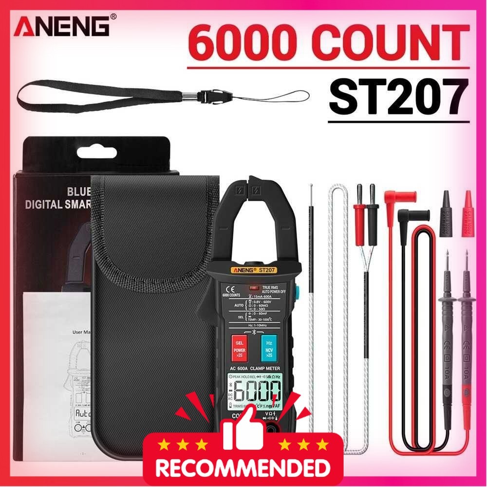 ANENG Digital Bluetooth Multimeter Voltage Tester Clamp - ST207