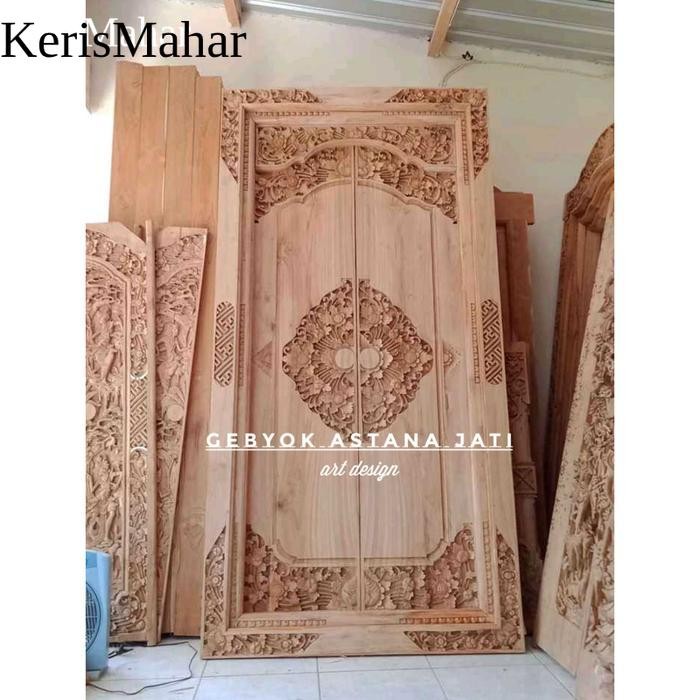 Gawangan tanpa pintu bahan jati perhutani KH3 KNOCKDOWN