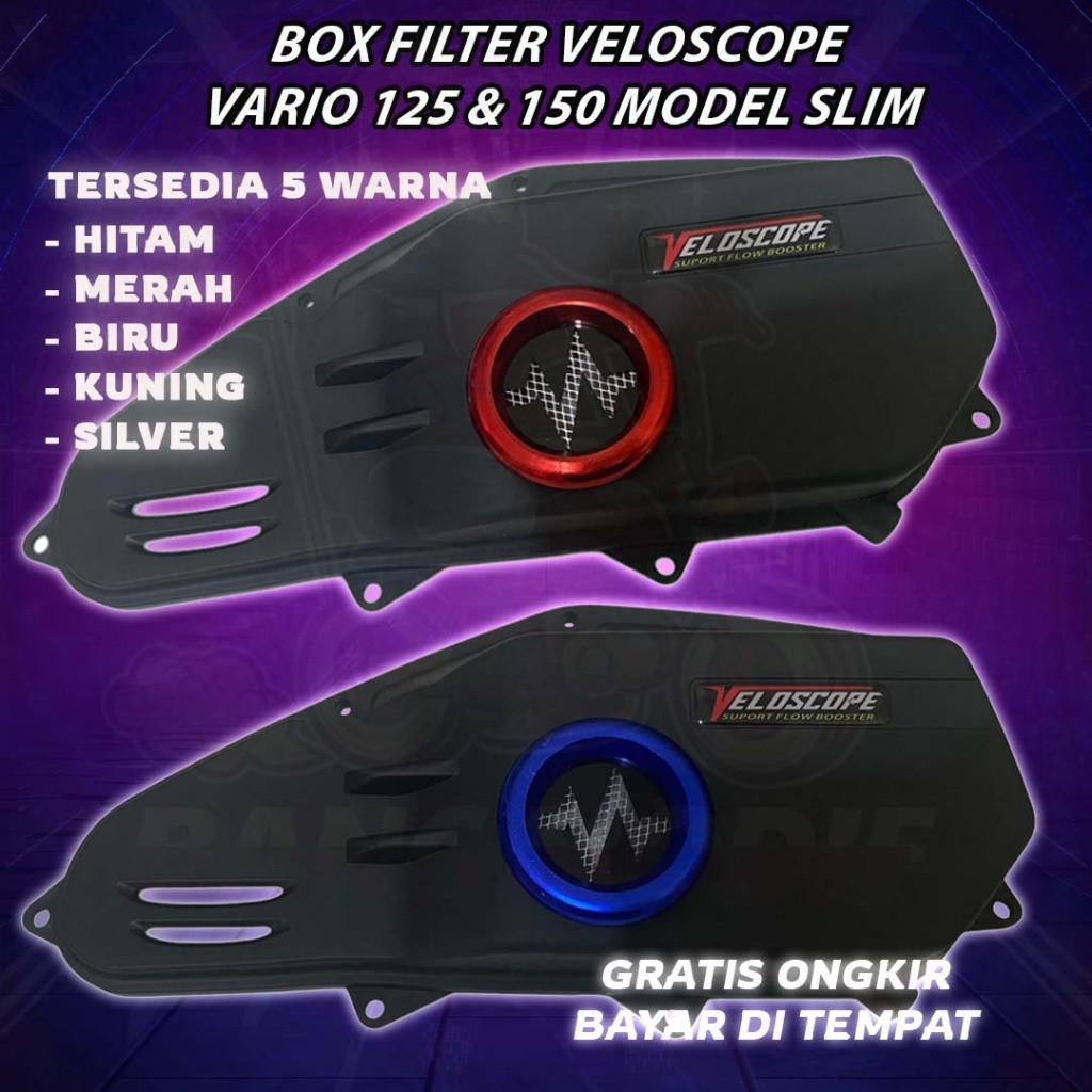 Tutup Filter Vario 125 & 150 Veloscope Model Slim Box Filter Vario Veloscope Tutup Filter Vario Velo