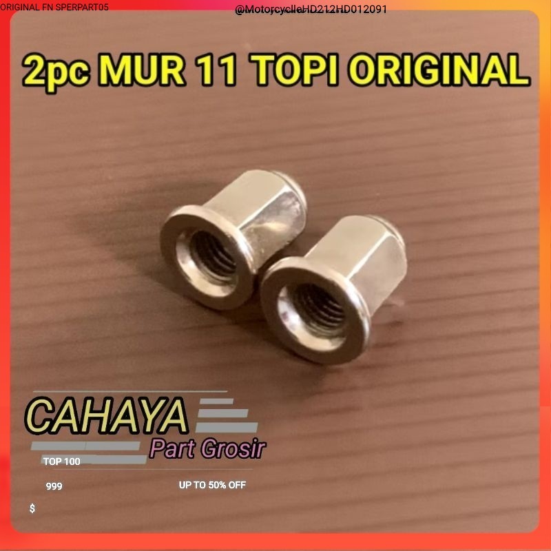 2pc MUR 11 TOPI PLANG M7 BAUT 11 KUNCI 10 ORIGINAL Oc Parrt