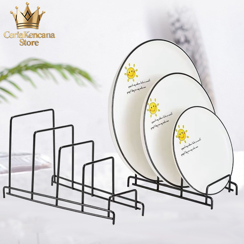 Rak Pengeringan Piring Rak Piring Tempat Piring Simple Satu Lapis KECIL Bahan besi tebal Dapur Organ