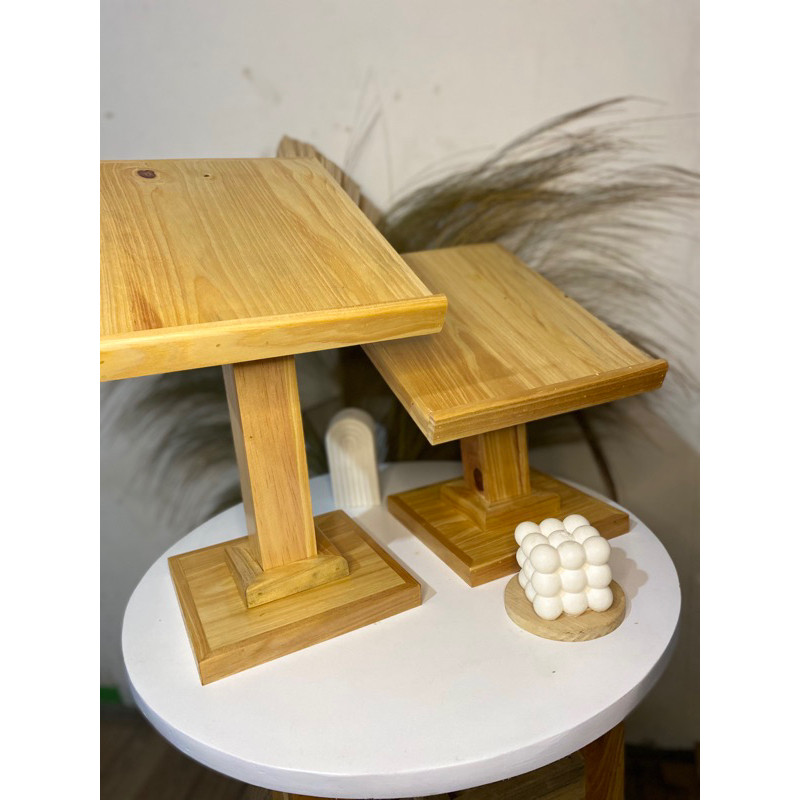 stand qur’an 30 cm standing kayu, stand baca al quran, stand buku, stand kitab