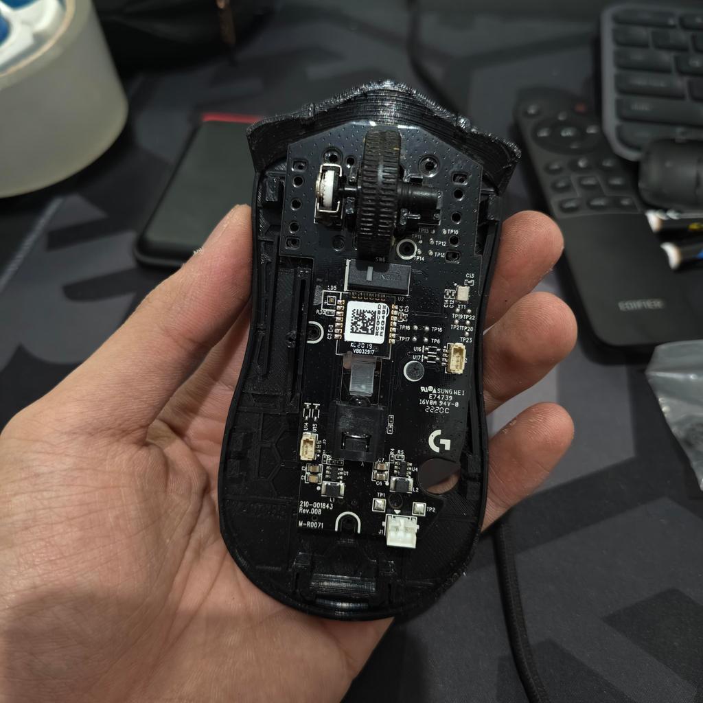 3D Print Razer Board g304 untuk Mod Mouse