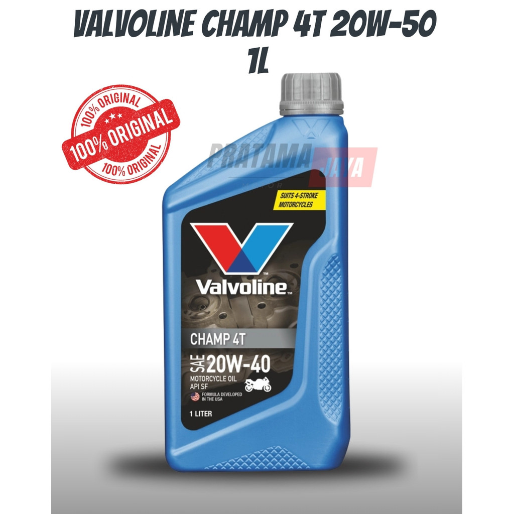 OLI VALVOLINE CHAMP 4T 20W50 1L ORIGINAL