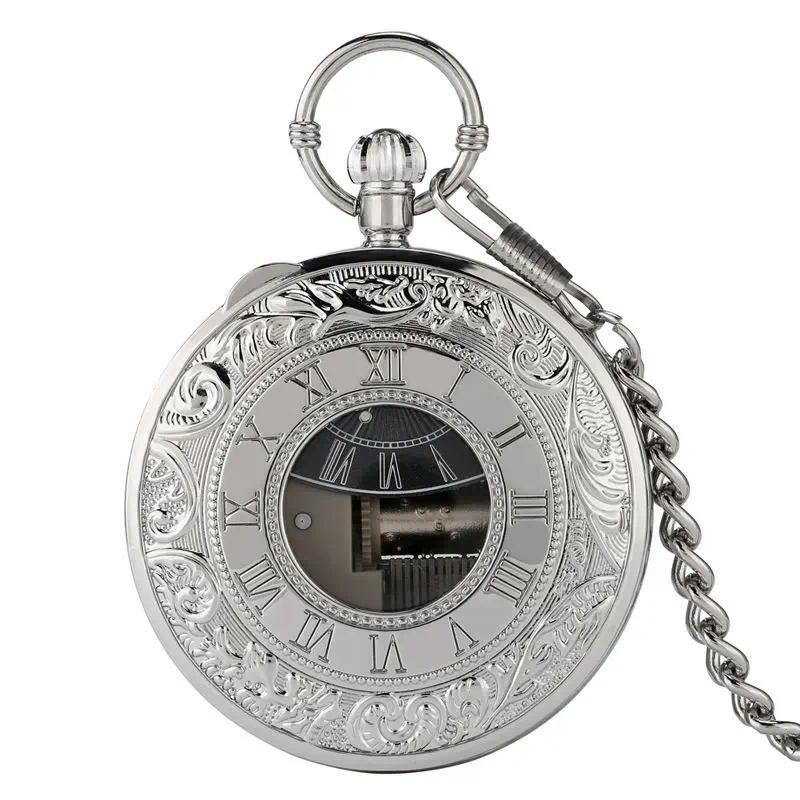Original Music Pocket Watch Birthday Gift Sky City Mechanical Core Replica
