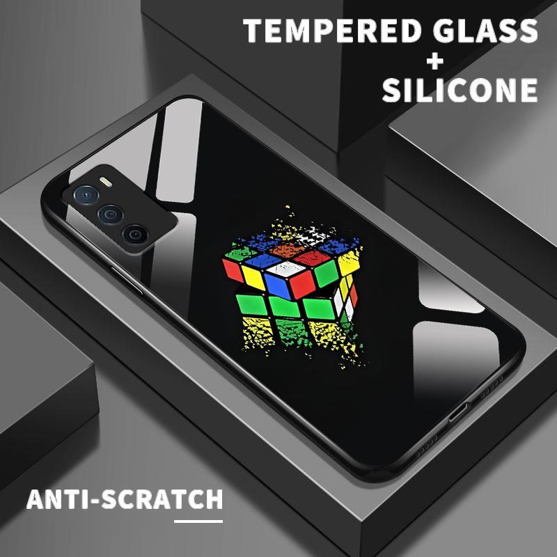 Case For OPPO A16 A16s A16K A16e A11A11x A11K A12 A12s A12e A15 A15s A17 A18 HD Tempered Glass Silic