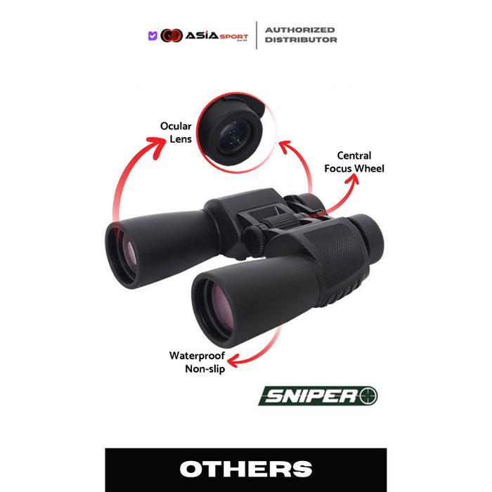 Binocular SnipeR 10X50 | Teropong Penembak Jitu Camping | Teropong Only