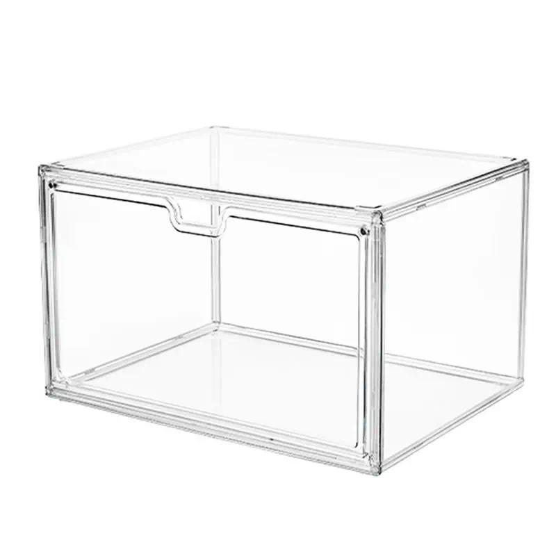 A56P-Display Stand Transparent Ladder Model Storage Box Hand Puppet Display Box