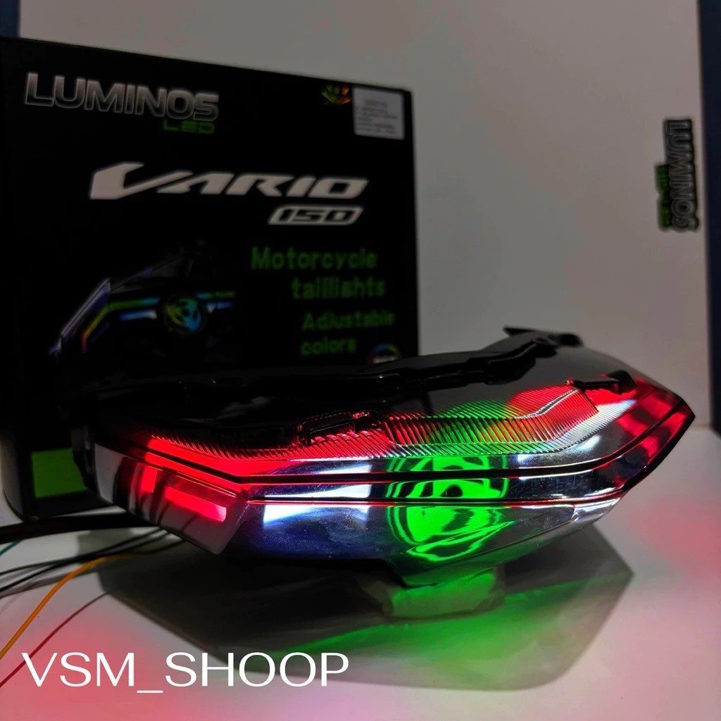 Stoplamp lazy vario 125 vario 150 saringgan rgb aplikasi stoplamp lazy vario original luminos led