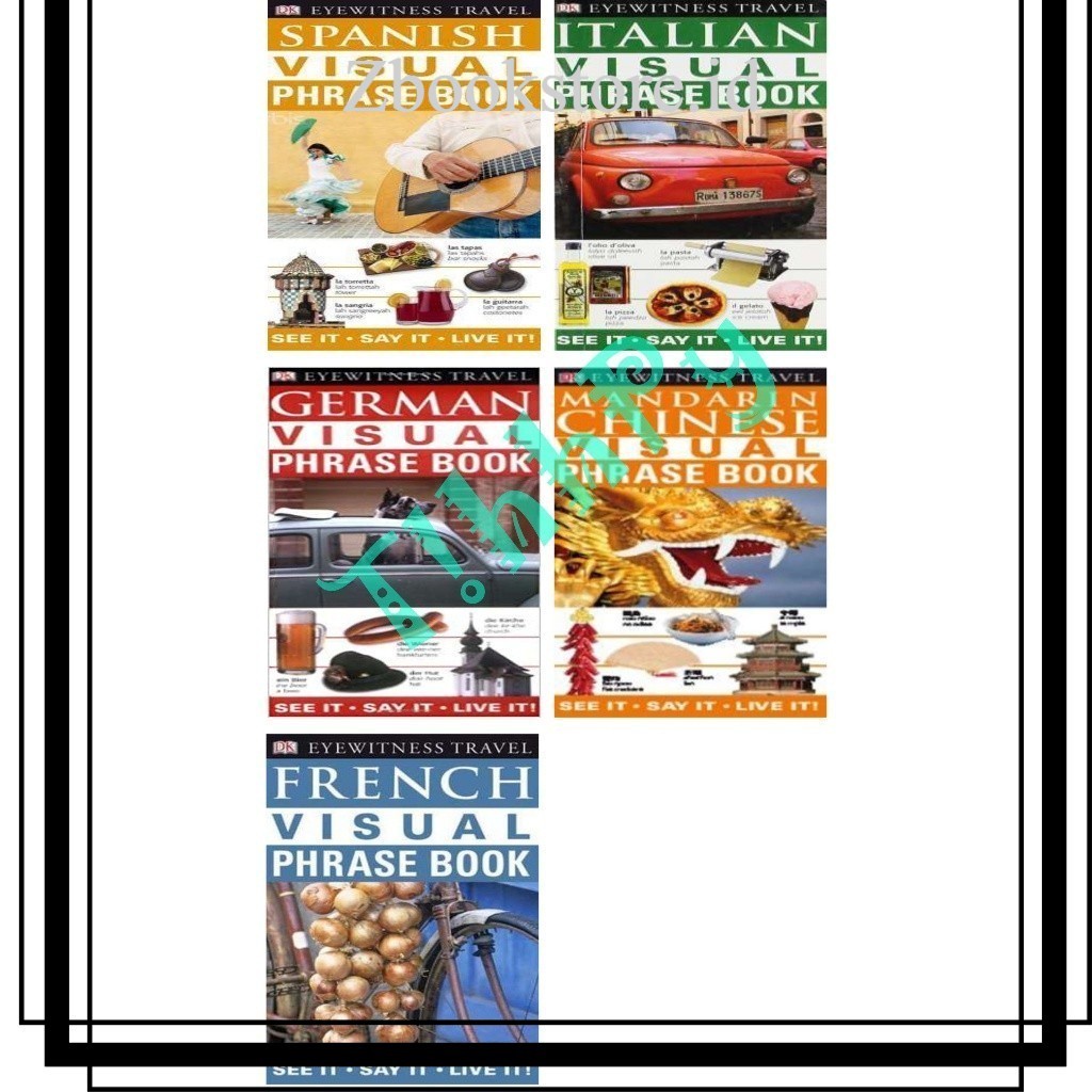Visual Phrase Book Italian / Spanish / French / German / Mandarin Chinese / Full Colour