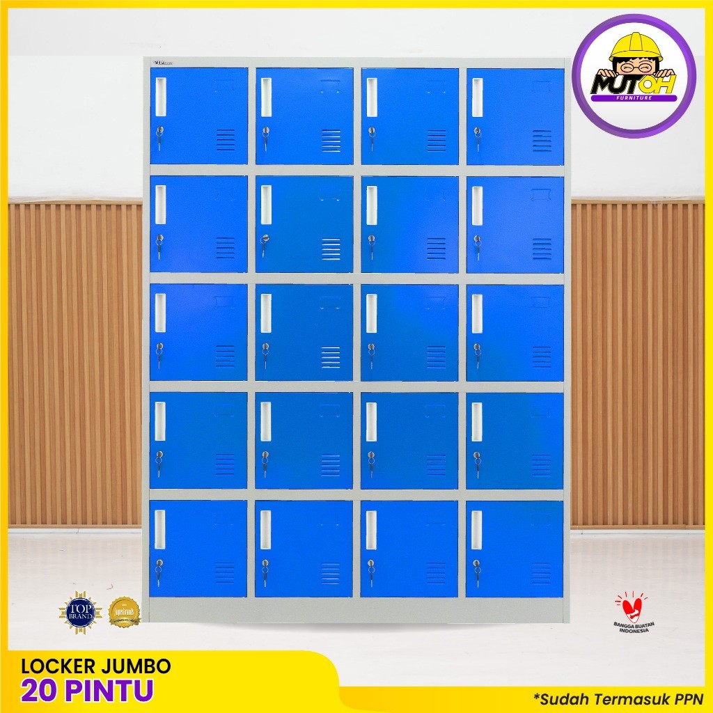MUTOH PREMIUM | Locker besi 206 pintu besar lemari loker helm loker besi 20 pintu