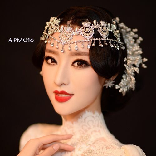 Tiara Pengantin Pesta Modern Hijab Aksesoris Wedding Apm016