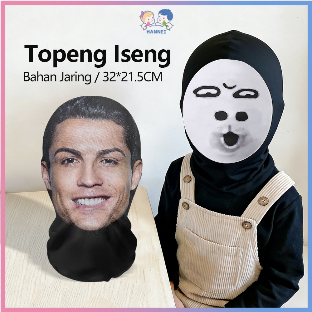 Hannei Topeng Lucu Topeng Ugly Face Lucu Unik Topeng Aktivitas Outdoor 3D