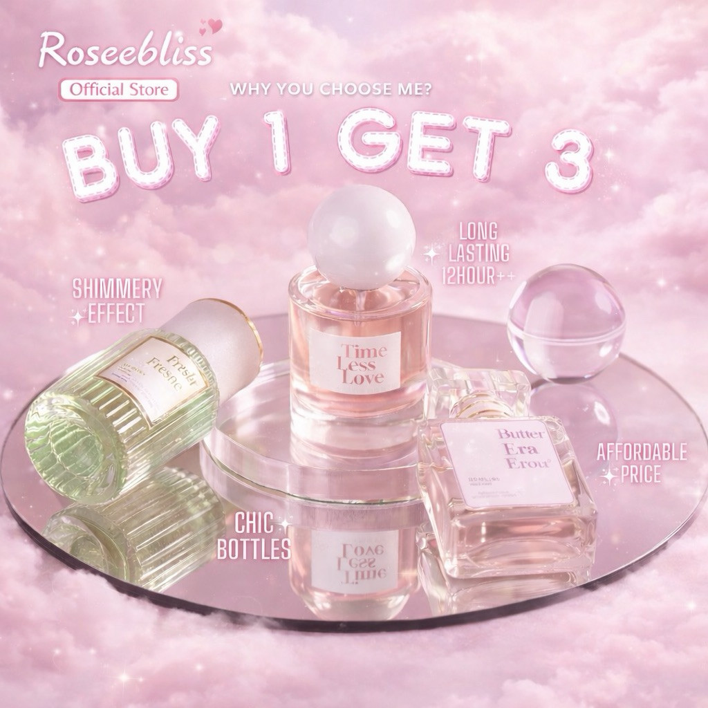 Parfum Roseebliss Paket Satuan Parfume Wanita Tahan Lama Eau De Parfume 35 ML