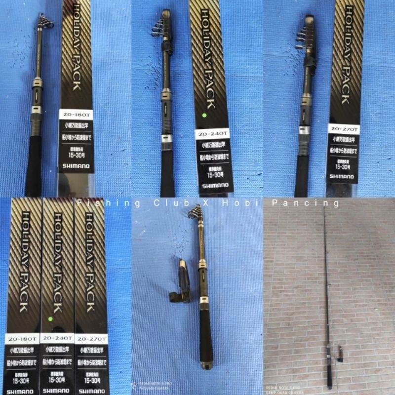 Joran Antena Shimano Holiday Pack 20 - 180 T 210T 240T 270T Original 100%  joran Simano Antenna Prem