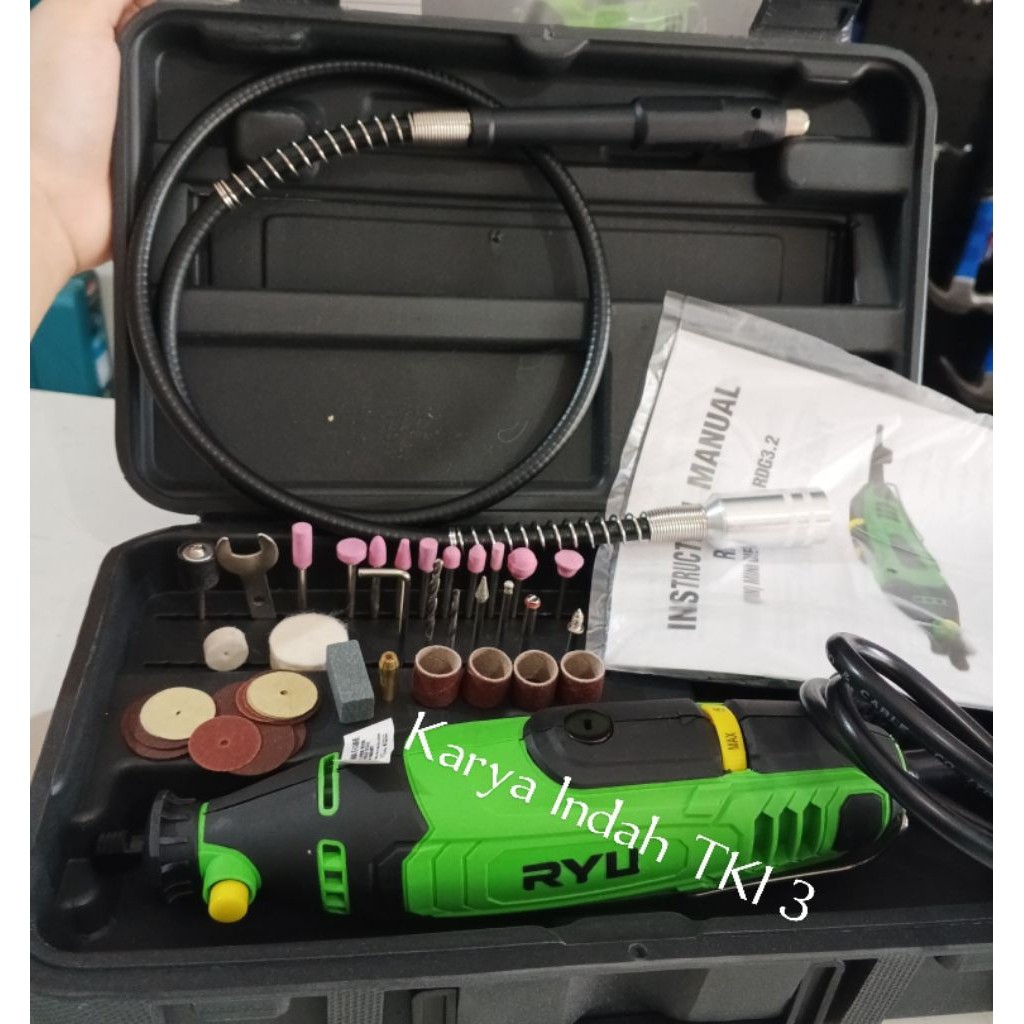 Die Grinder RYU RDG 3.2 Mini Grinder Ryu Koper Mesin Gerinda Tuner Botol Bor Tuner  Gerinda Bor Mini