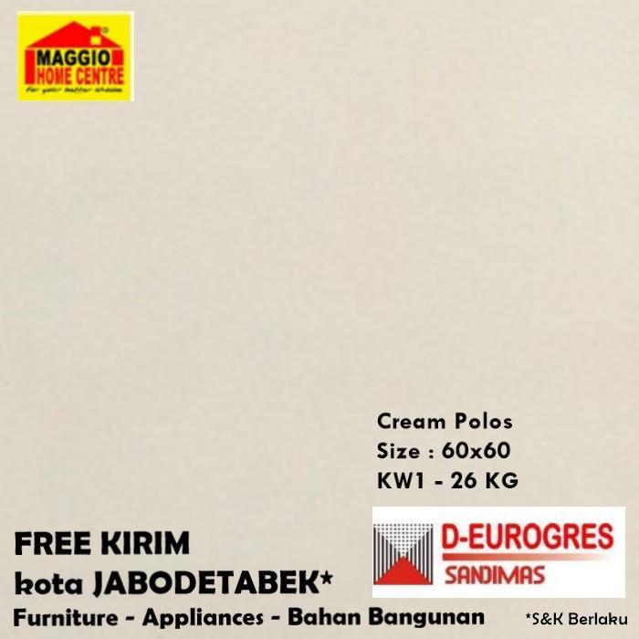 Red GRANIT LANTAI 60x60 -LANTAI GRANIT CREAM POLOS EUROGRESS - SANDIMAS
