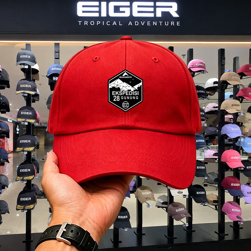 Eiger Topi Casual Hitam Original Premium Simple Style Outdoor Wear