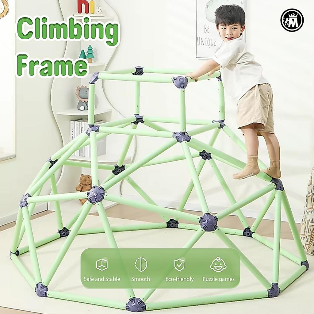 MMonkeyToys Climbing Dome / Panjatan Brakiasi Monkey Bar Mainan Mendaki Tangga Mainan Sensori