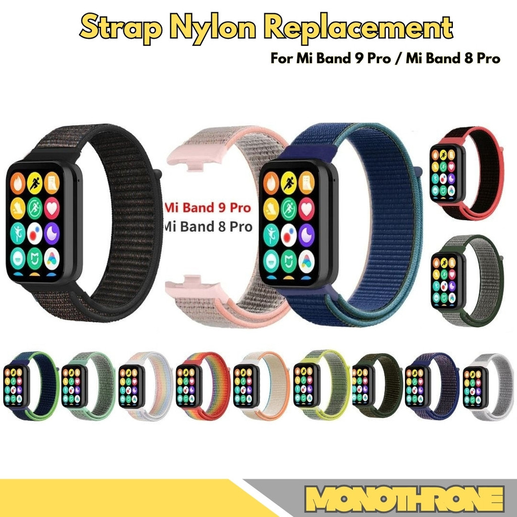 Strap Nylon Replacement For Mi Band 9 Pro 8 Pro Mi Band 9 Pro Smartband 9 Pro Smart Band 9 Pro Mi Ba