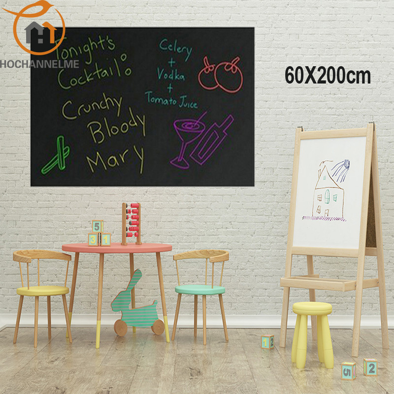 

Wall stickers for kids rooms children Blackboard stickers children drawing toy Vinyl Chalkboard 60*200CM