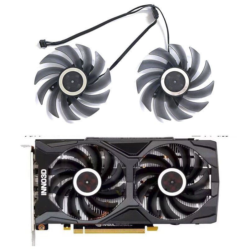 New GPU Fan 4PIN 85MM 4PIN CF-12915S for Inno3D Geforce RTX 2060 1660 Super Twin X2 Graphics Card Co