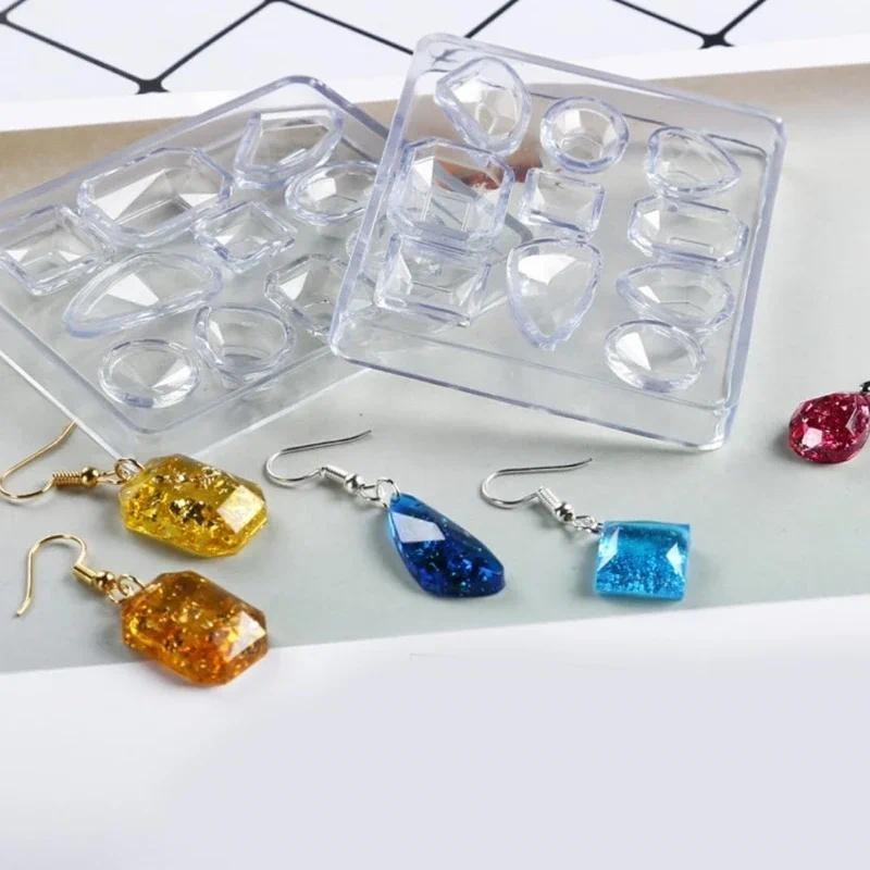 

Faceted Gemstone Clear Silicone Mold Silicone Jewelry Casting Molds Clear Crystal Clear Resin Silicone Mold for DIY Jewelry Craf